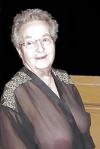 Gran granny mature wearing sheer tops